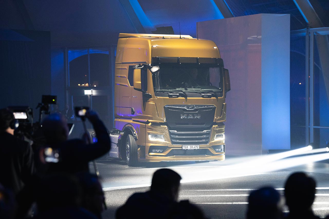 Monumental lançamento da MAN New Truck Generation em Bilbao — Foto: MAN Truck & Bus