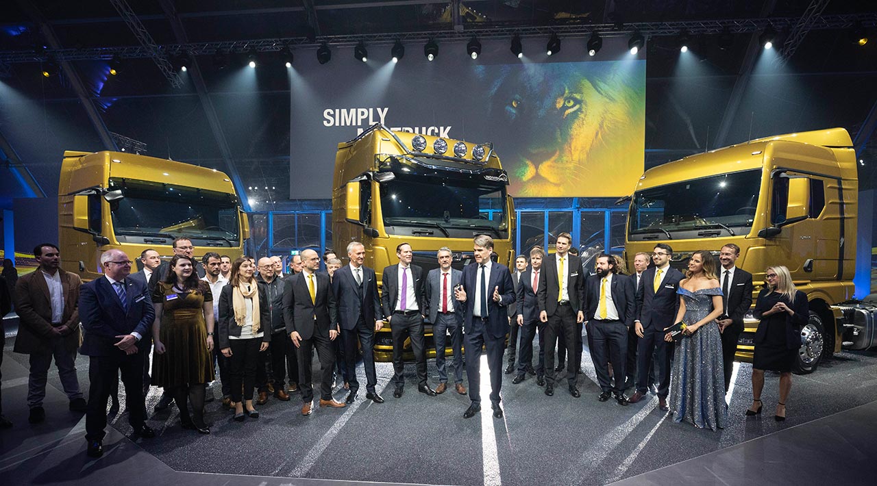 Monumental lançamento da MAN New Truck Generation em Bilbao — Foto: MAN Truck & Bus