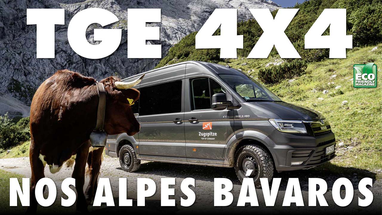 MAN TGE 4x4 nos alpes bávaros — Volle Traktion —Der MAN TGE 4x4 in den bayerischen Alpen